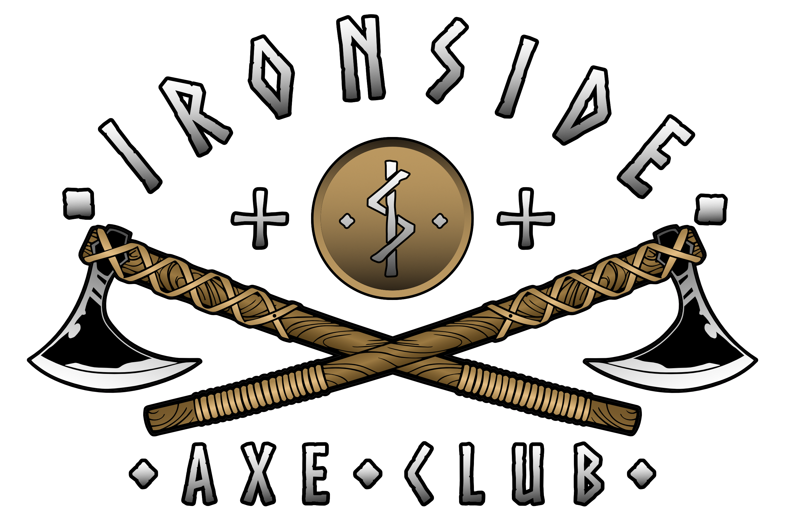 Ironside Axe Club West Des Moines Iowa Logo